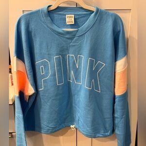 PINK Victoria's Secret Blue Long Sleeve Tee